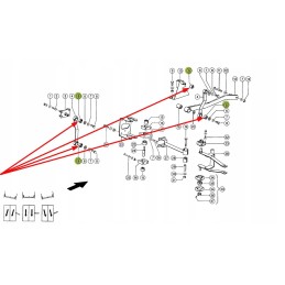 647464 1 metal-rubber shock absorber 16 x 32 x 17