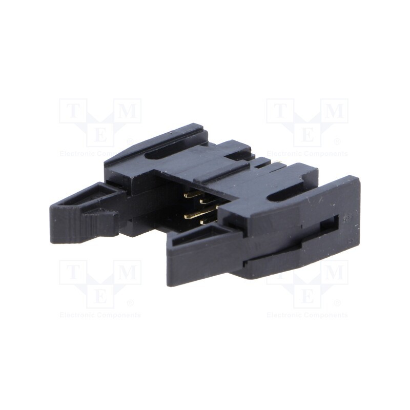 1 pcs x Amphenol Communications Solutions - T816106A1S102CEU - Socket, IDC, male, PIN: 6, straight, with ejector, THT, 2.54mm, b