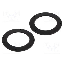 1 set x BASSER - DMCITR04 - Spacer ring, MDF, 165mm, Citroën, impregnated, 2pcs.