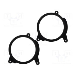 1 set x BASSER - DMMERC03 - Spacer ring, MDF, 165mm, Mercedes, impregnated, 2pcs.