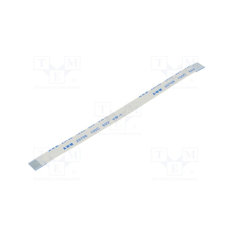 1 pcs x Global Connector Technology (GCT) - 05-10-A-0101-A-4-06-4-T - FFC cable, Cores: 10, Cable ph: 0.5mm, contacts on the sam