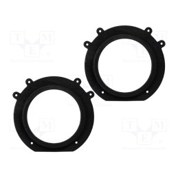1 set x BASSER - DMPEUG02 - Spacer ring, MDF, 165mm, Citroën,Fiat,Peugeot, impregnated, 2pcs.