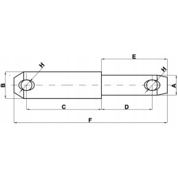 Lower link pin 22x87 mm category 1 2 kramp
