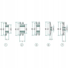 Chain wheel with 15 fi 25 mm 3 4 7 16 inch