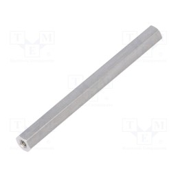 10 pcs x DREMEC - 132X55 - Screwed spacer sleeve, 55mm, Int.thread: M2,5, hexagonal