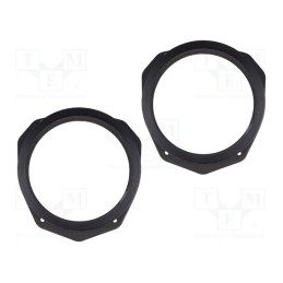 1 set x BASSER - DMHOND04 - Spacer ring, MDF, 165mm, Honda, impregnated, 2pcs.
