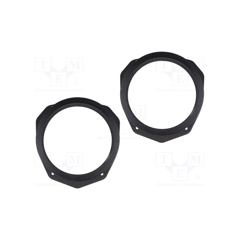 1 set x BASSER - DMHOND04 - Spacer ring, MDF, 165mm, Honda, impregnated, 2pcs.