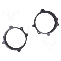 1 set x BASSER - DMBMW08 - Spacer ring, MDF, 130mm, BMW, impregnated, 2pcs.