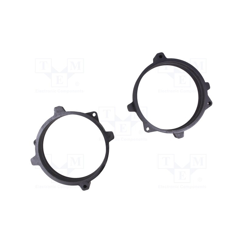 1 set x BASSER - DMBMW08 - Spacer ring, MDF, 130mm, BMW, impregnated, 2pcs.