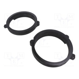 1 set x BASSER - DMSAAB01 - Spacer ring, MDF, 165mm, Saab, impregnated, 2pcs.