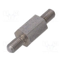 10 pcs x DREMEC - 444X08 - Screwed spacer sleeve, 8mm, Ext.thread: M3, hexagonal