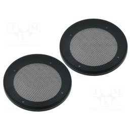 1 set x PER.PIC. - Loudspeaker grille, 130mm, metal, 2pcs.