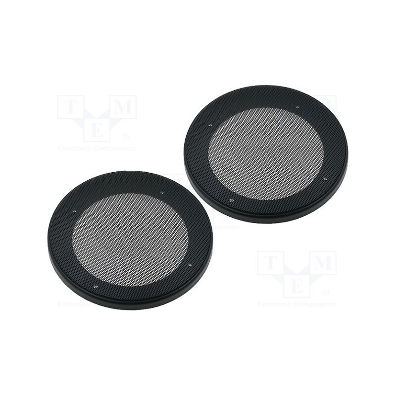1 set x PER.PIC. - Loudspeaker grille, 130mm, metal, 2pcs.