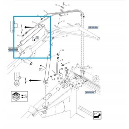 New holl right header extension hydraulic cylinder