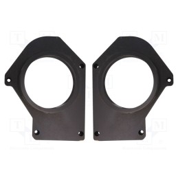 1 set x BASSER - DMMERC05 - Spacer ring, MDF, 165mm, Mercedes, impregnated, 2pcs.