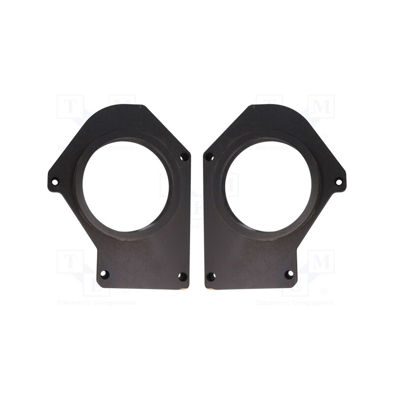 1 set x BASSER - DMMERC05 - Spacer ring, MDF, 165mm, Mercedes, impregnated, 2pcs.