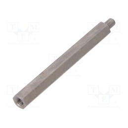 10 pcs x DREMEC - 249X90 - Screwed spacer sleeve, 90mm, Int.thread: M6, Ext.thread: M6