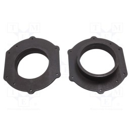 1 set x BASSER - DMAUDI15 - Spacer ring, MDF, 165mm, Audi, impregnated, 2pcs.