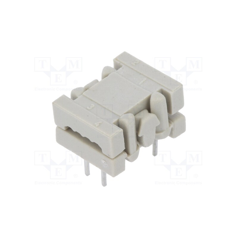 1 pcs x CONEC - 220F10019X - IDC transition, PIN: 4, DIL 7,62mm, IDC,THT, for ribbon cable