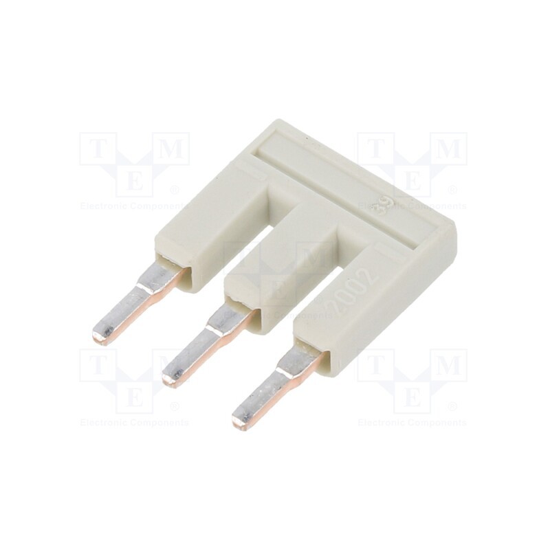 1 pcs x WAGO - 2002-403 - Bridge, ways: 3, grey, 2002, 800V, 25A, 2002