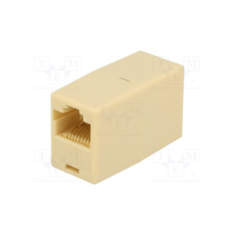 1 pcs x LOGILINK - MP0031 - Socket, coupler, Cat: 5, unshielded, Layout: 8p8c, RJ45 socket x2