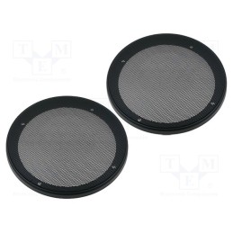 1 set x PER.PIC. - GR00004-05 - Loudspeaker grille, 165mm, metal, 2pcs.