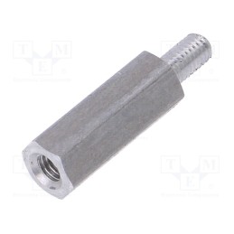 10 pcs x DREMEC - 234X15 - Screwed spacer sleeve, 15mm, Int.thread: M3, Ext.thread: M3