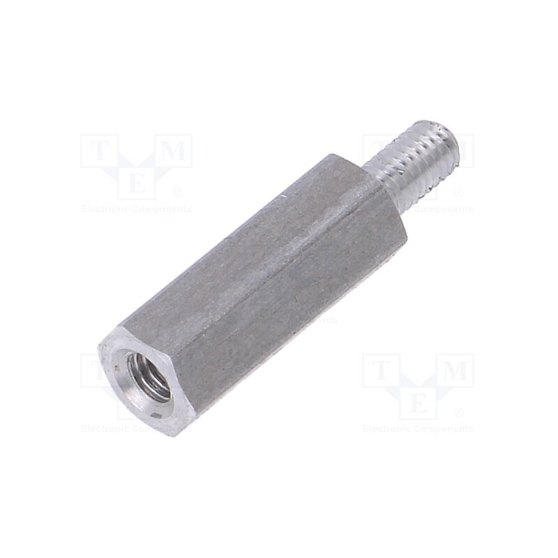 10 pcs x DREMEC - 234X15 - Screwed spacer sleeve, 15mm, Int.thread: M3, Ext.thread: M3