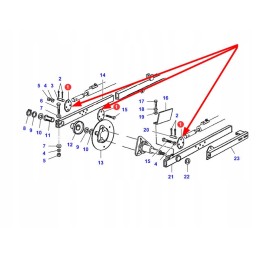 La321034050 header pivot arm plate