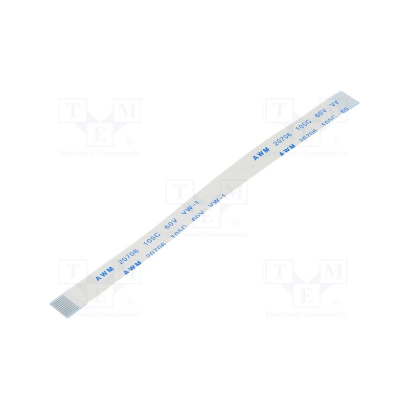 1 pcs x Global Connector Technology (GCT) - 05-12-A-0101-A-4-06-4-T - FFC cable, Cores: 12, Cable ph: 0.5mm, contacts on the sam