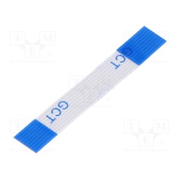 1 pcs x Global Connector Technology (GCT) - 05-08-A-0030-A-4-06-4-T - FFC cable, Cores: 8, Cable ph: 0.5mm, contacts on the same