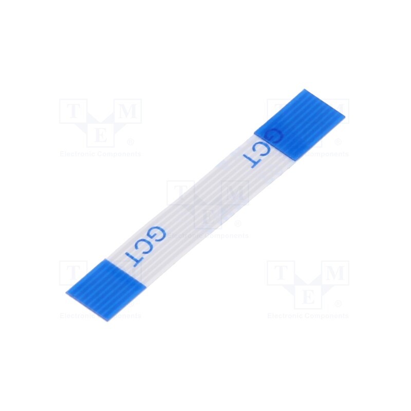 1 pcs x Global Connector Technology (GCT) - 05-08-A-0030-A-4-06-4-T - FFC cable, Cores: 8, Cable ph: 0.5mm, contacts on the same