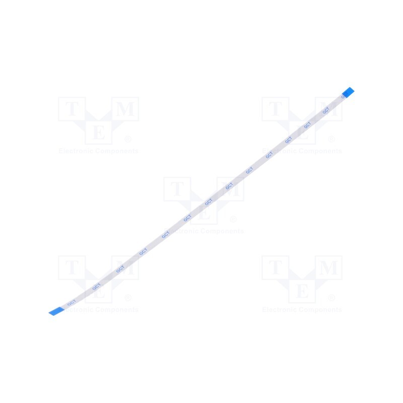 1 pcs x Global Connector Technology (GCT) - 05-06-A-0203-A-4-06-4-T - FFC cable, Cores: 6, Cable ph: 0.5mm, contacts on the same