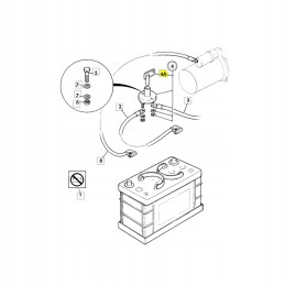 JCB 701 47401 battery ground key