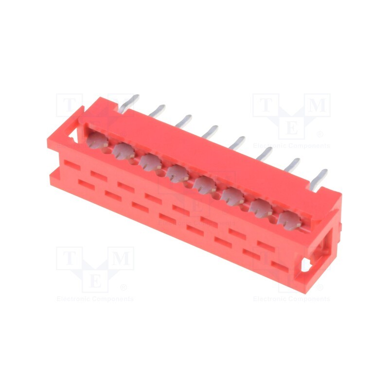 1 pcs x CONNFLY - DS1015-02-16R6 - Wire-board, adapter, PIN: 16, IDC,THT, on PCBs,for ribbon cable