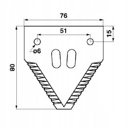 Top cut scythe blade Schumacher 420100045 109