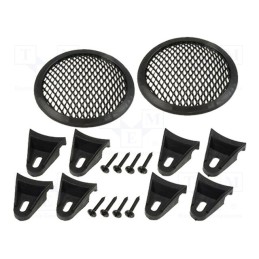 1 set x 4CARMEDIA - GRILL1040-BK - Loudspeaker grille, 4'