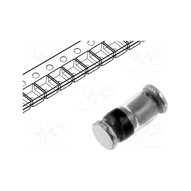 20 pcs x NEXPERIA - BZV55-B5V6,115 - Diode: Zener, 0.4/0.5W, 5.6V, SMD, , SOD80C, Ifmax: 250mA