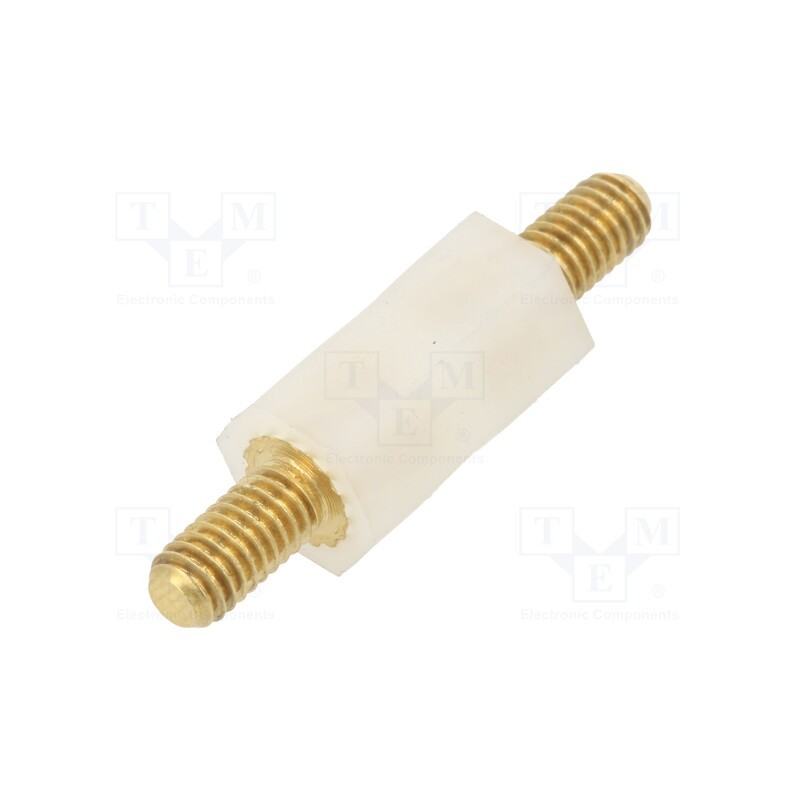 10 pcs x DREMEC - 4186X15 - Insulating sleeve, L: 15mm, UL94V-2, Mat: polyamide, Body: white