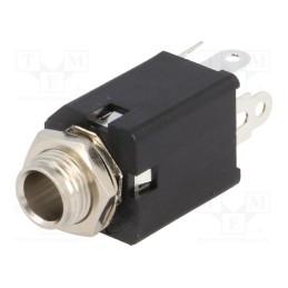 1 pcs x AMPHENOL - ACJS-MVS-5 - Socket, Jack 6,3mm, female, stereo,with double switch, ways: 5