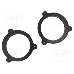 1 set x BASSER - DMRENA04 - Spacer ring, MDF, 130mm, Dacia,Renault, impregnated, 2pcs.