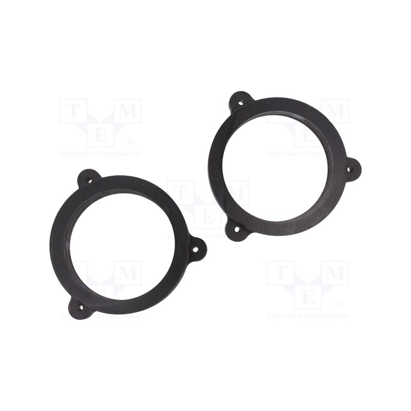 1 set x BASSER - DMRENA04 - Spacer ring, MDF, 130mm, Dacia,Renault, impregnated, 2pcs.