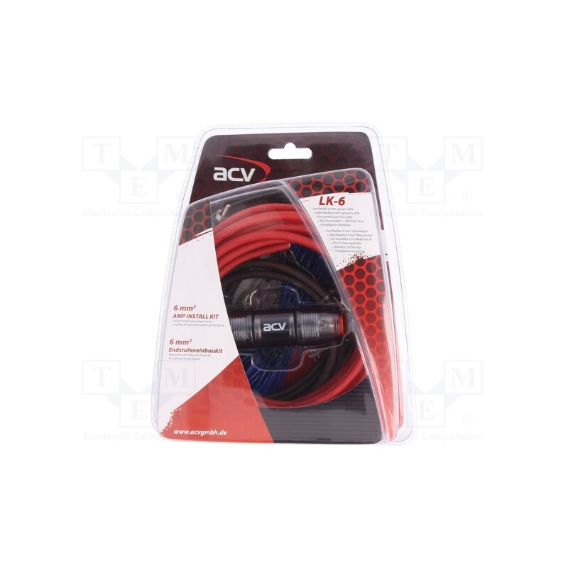 1 set x ACV - LK-6 - Car amplifier install set