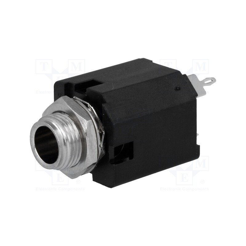 1 pcs x AMPHENOL - ACJS-MV-3 - Socket, Jack 6,3mm, female, stereo, ways: 3, straight, soldering