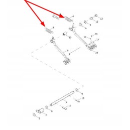 Te250 212d 05 pedal return spring