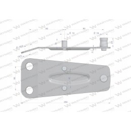 Knife holder for Polish rotary mower, hole diameter 19