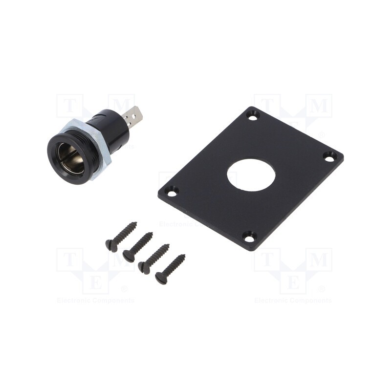 1 pcs x PRO CAR - 67617030 - Car lighter socket, car lighter mini socket x1, 16A, black