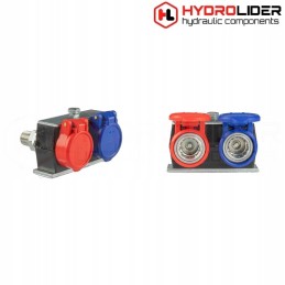 Push pull set 2x euro m18 socket with hydrolider
