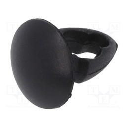 10 pcs x KEYSTONE - 3310 - Rivet, polyamide, Rivet diam: 4mm, L.rivet: 2.4mm, black, UL94V-2