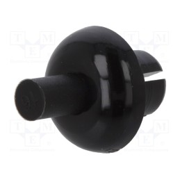 10 pcs x DREMEC - 8G406V20328 - Rivet, polyamide, L.rivet: 5.1mm, Panel cutout diam: 5.1mm, black